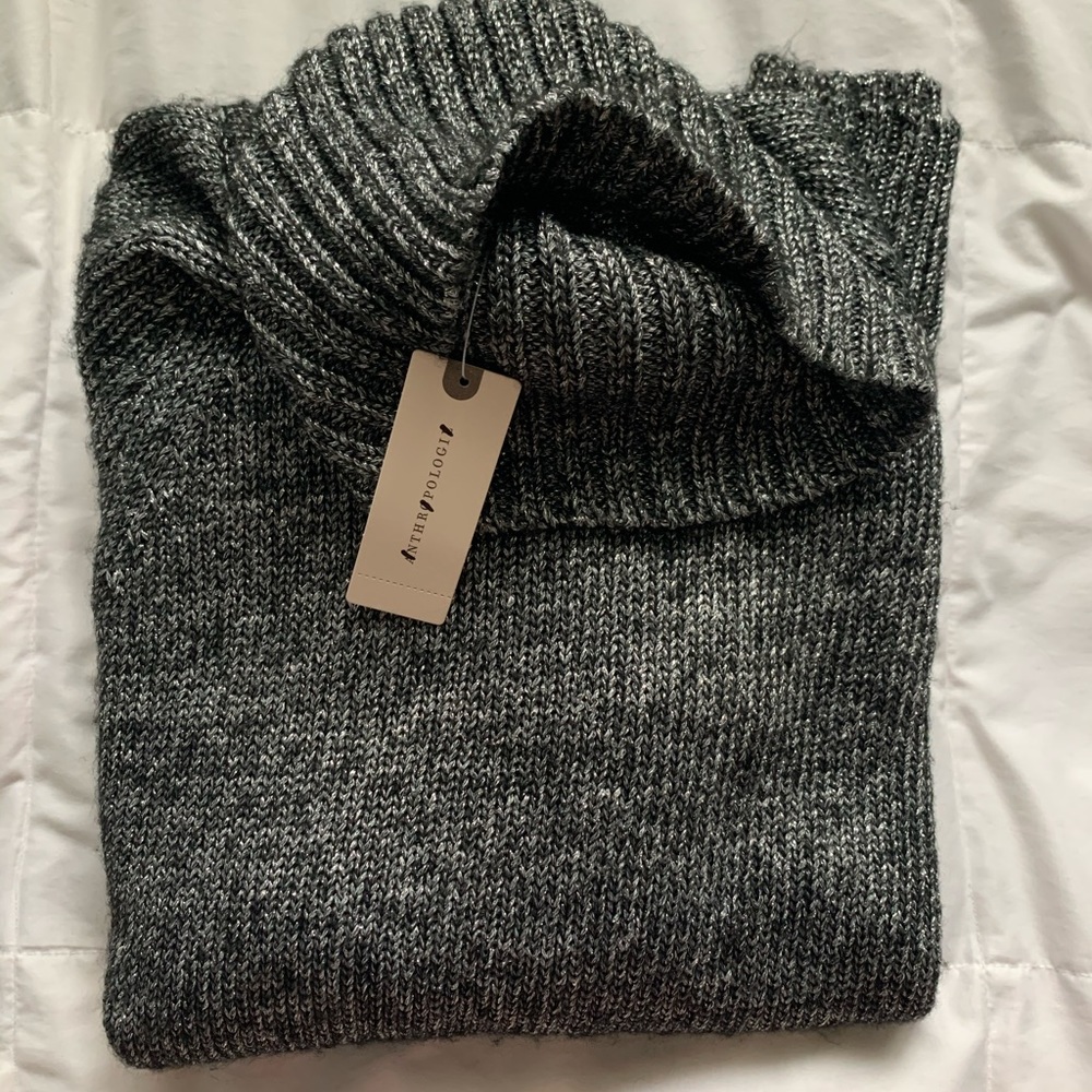 NWT Anthropology Sparkly Turtle Neck Sweater